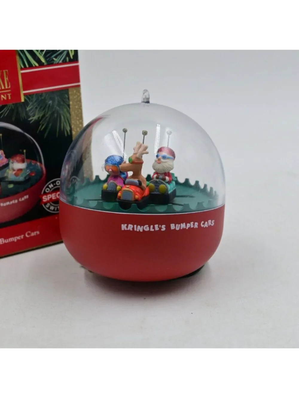 Hallmark Keepsake Kringles Bumper Cars Ornament Vintage 1991